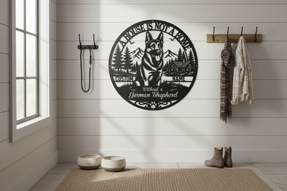 German Shepherd - Black Mudroom