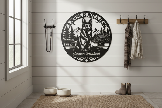 German Shepherd - Black Mudroom
