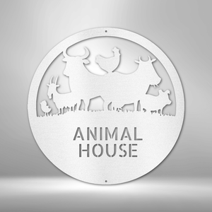 Animal House Monogram - Steel Sign