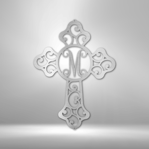 Initial Cross Monogram - Steel Sign