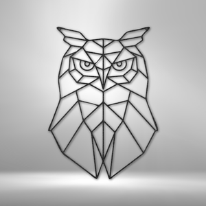 Geometric Owl - Steel Sign