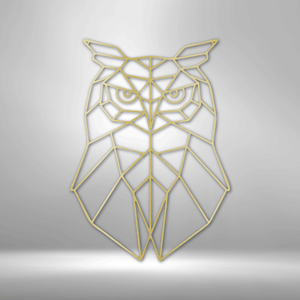 Geometric Owl - Steel Sign