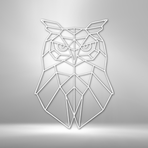 Geometric Owl - Steel Sign