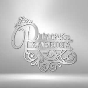 Princess Monogram - Steel Sign