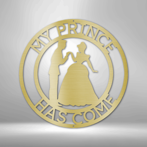 Prince and Princess Monogram - Steel Sign