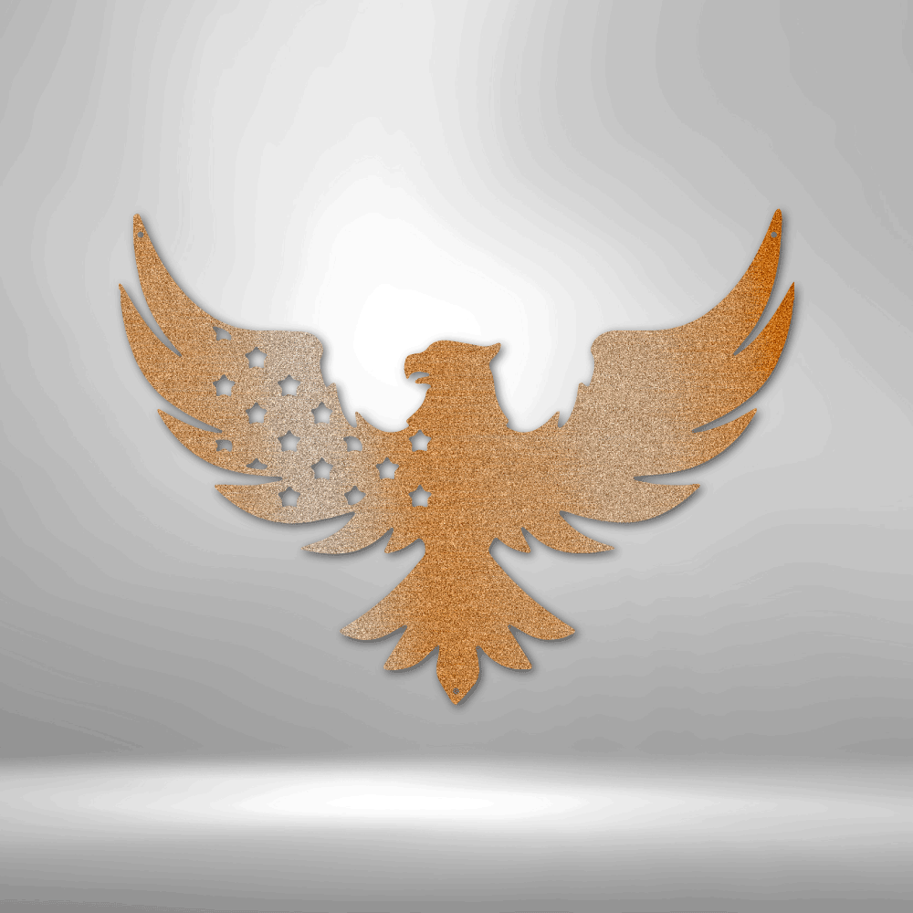 Patriotic Eagle - Steel Sign