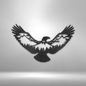 Eagle Scene Metal Art