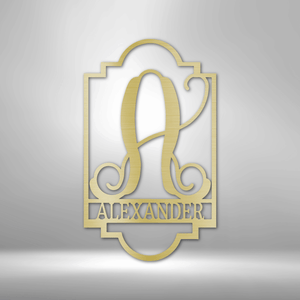 Regal Monogram - Steel Sign